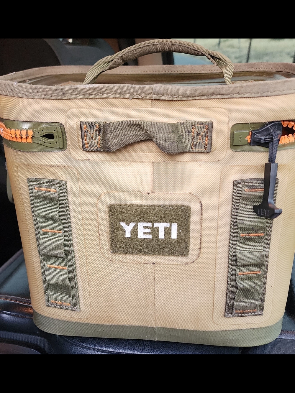 Yeti Hopper Flip 8 Field Tan/Blaze Orange - Discontinued Color RARE - Picture 2 of 6